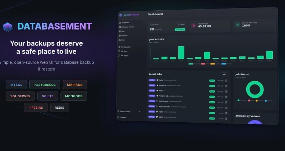 Databasement: Kelola Backup Database lewat Web UI
